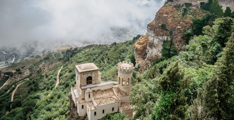 Vista su Valderice dalla cima di Erice