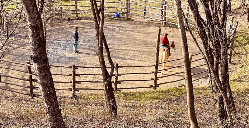 Lezione di equitazione con degustazione di formaggia finale a Pistoia