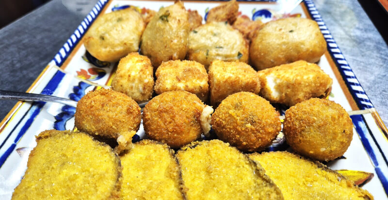 antipasti dopo tour in quad nel ristorante Il Castello