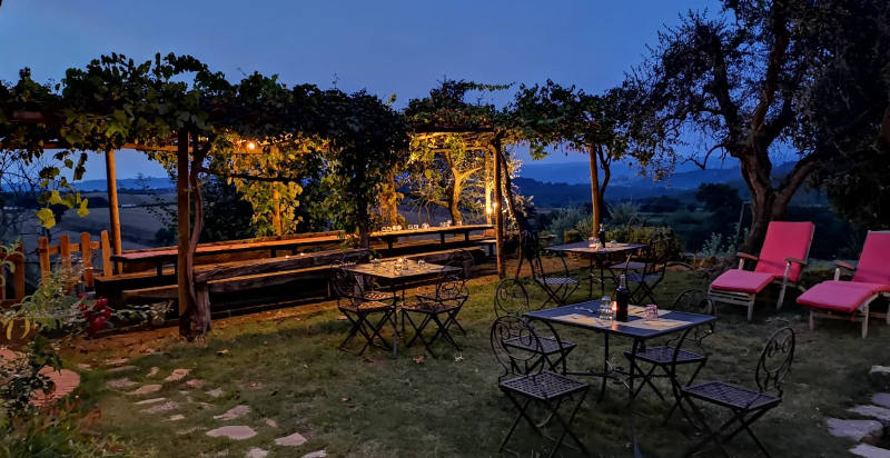 Tramonto con vista sulla Val d'Orcia, Toscana