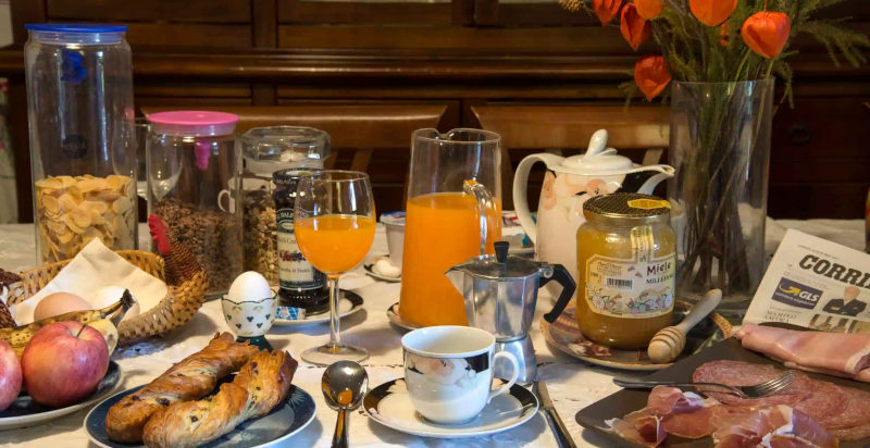 Colazione tipica presso il B&B Abruzzo Segreto