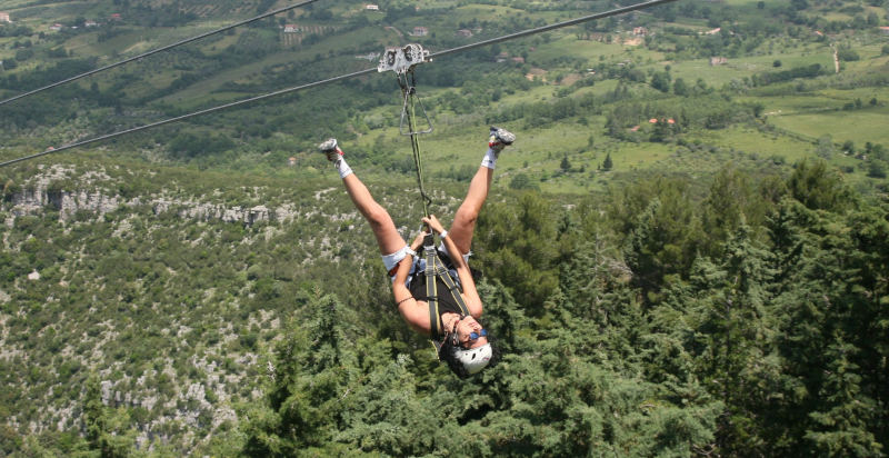 Emozioni forti con la Zip Line in Campania