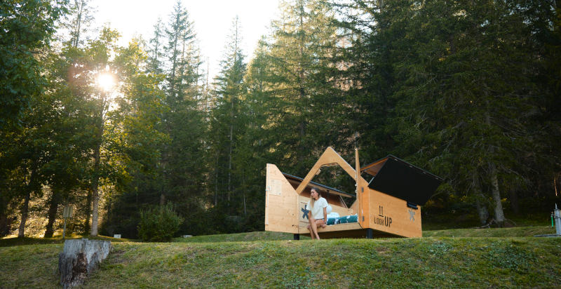 Pernottamento sotto le stelle con StarsBox in un'ambientazione naturale unica