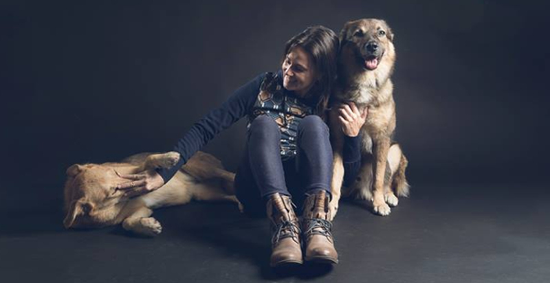 Set fotografico con cani