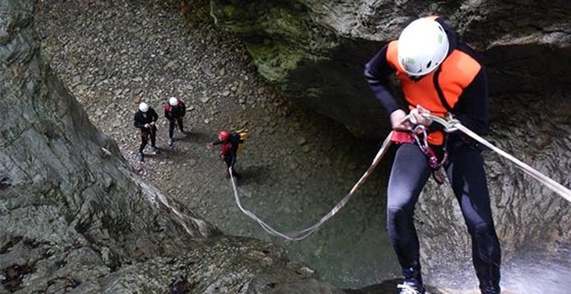 Canyoning nelle gole di Orvieto, Umbria