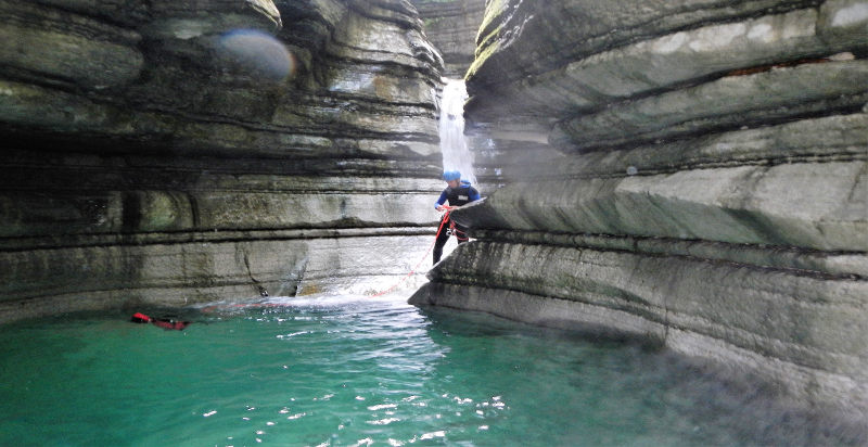 Canyoning a Bivio la Secca, Val Maggiore Veneto