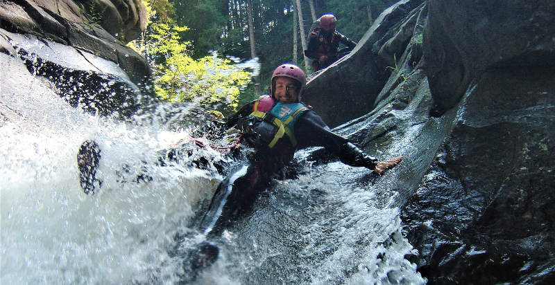 Canyoning scivolo