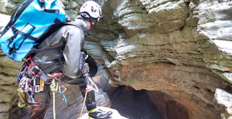 Canyoning nelle gole del torrente Campione