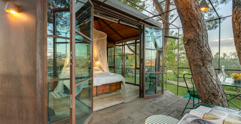 Natura incontaminata intorno alla casa sull’albero a Firenze