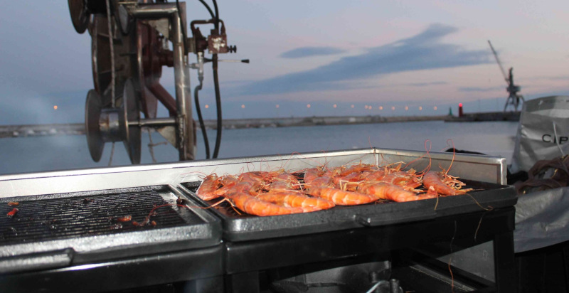 Cena pesce fresco peschereccio