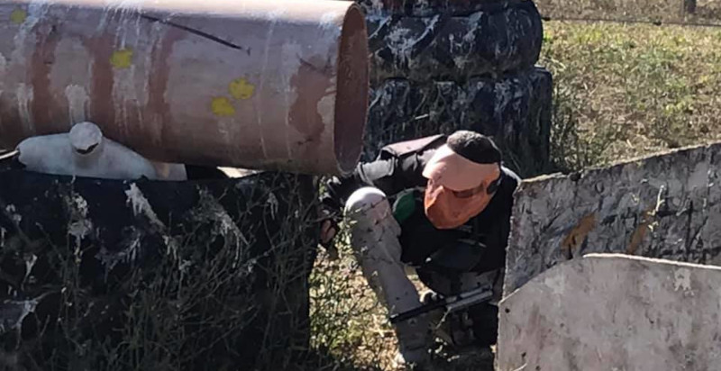 Partita di paintball a Cerveteri tra amici