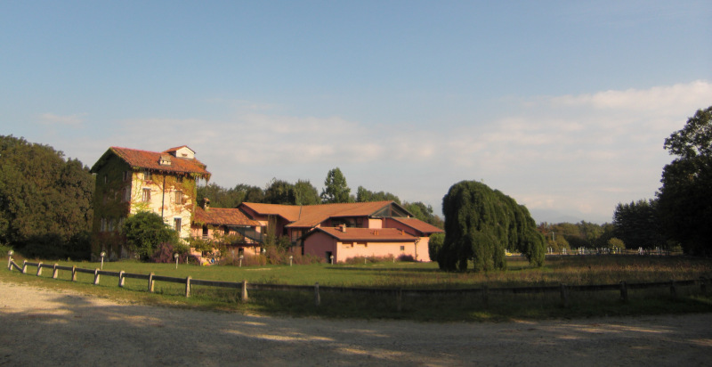 Cavalieri attraversano la Riserva Naturale della Bessa a cavallo