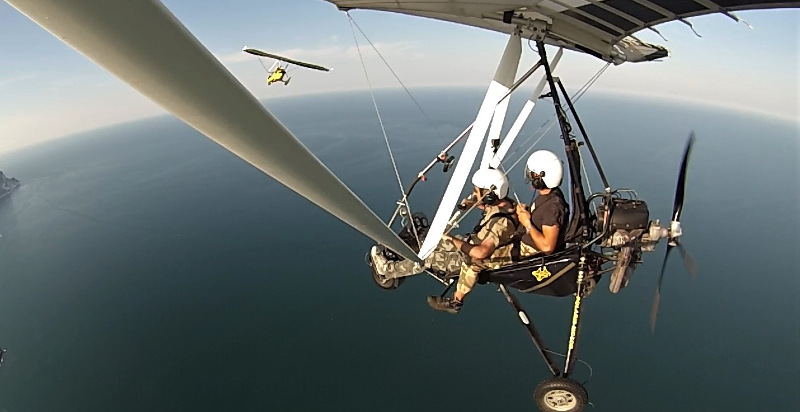 gruppo amici volo deltaplano Recanati