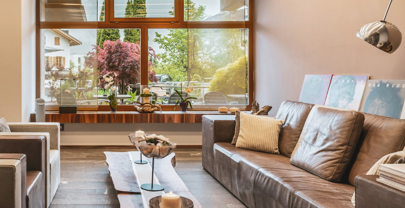 Soggiorno hotel design Dolomiti