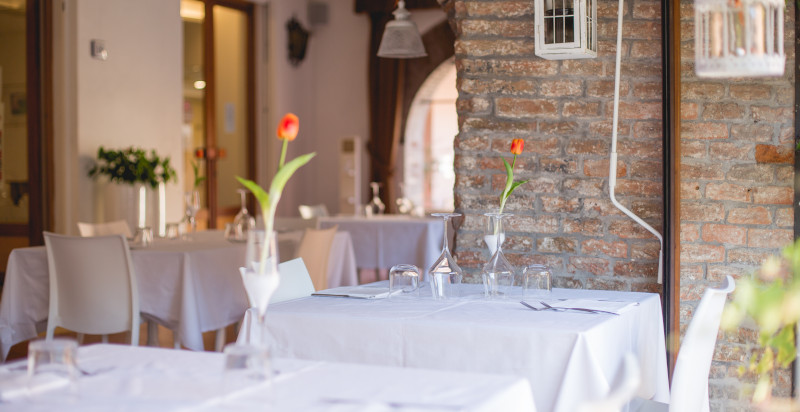 Ristorante dell'albergo La Rocca a Brisighella