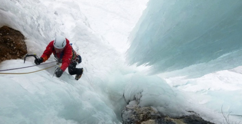 Mini corso arrampicata su ghiaccio