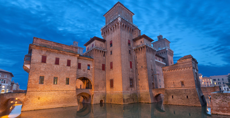 Castello estense a Ferrara gioco di urban escape