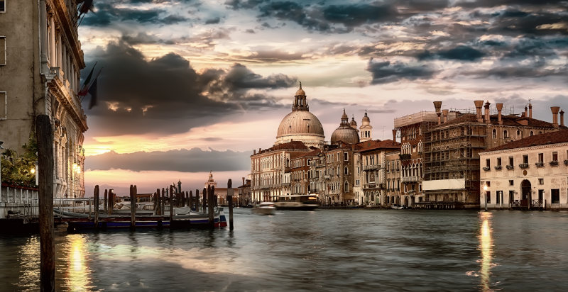 Romantica vista di Venezia