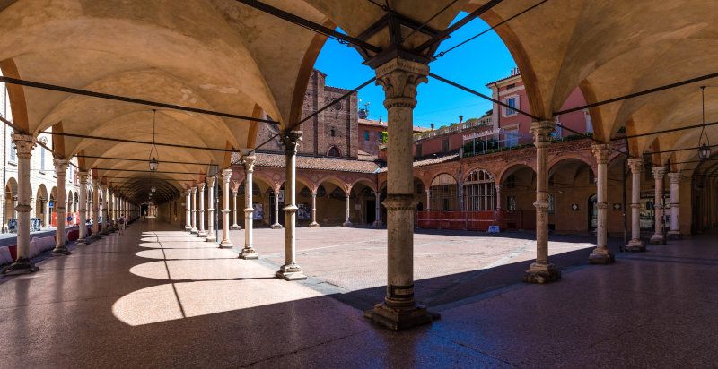 Porticati tipici di Bologna