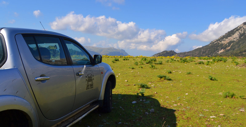 Vista panoramica dalle alture di Petralia Soprana durante tour 4x4