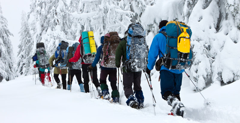 Escursione ciaspole Parco Nazionale Cilento neve