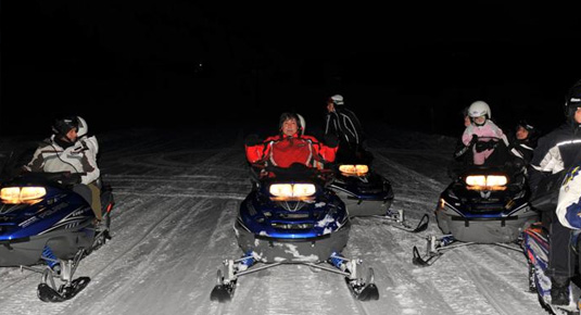 escursione motoslitta