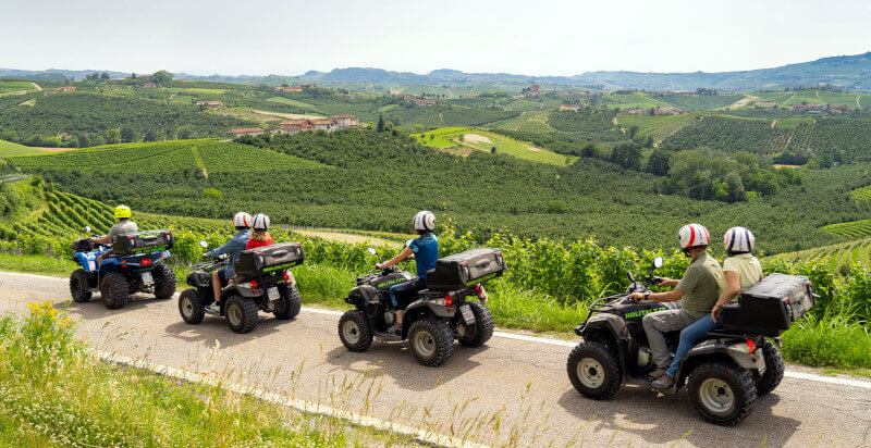 escursione in quad a Langhe panoramica sblendida