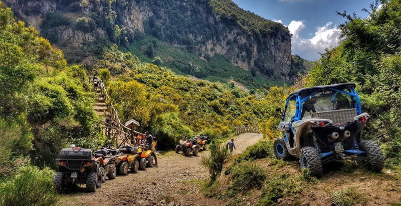 Paesaggio mozzafiato del Parco dei Nebrodi visto dal quad