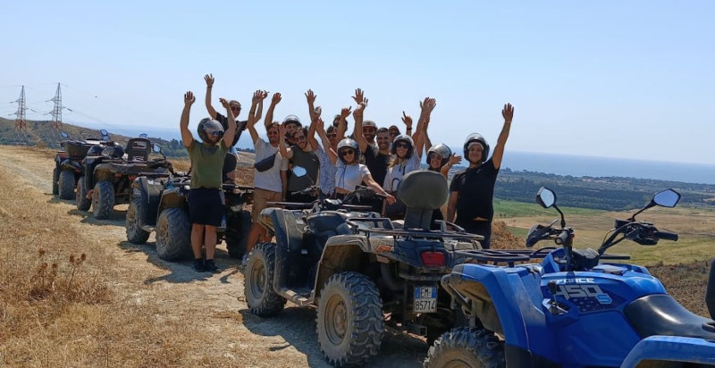 Escursione in quad a Catanzaro con vista sul golfo di Squillace