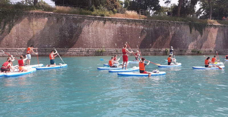 Esperienza di stand up paddle sul lago di Garda partendo da Peschiera