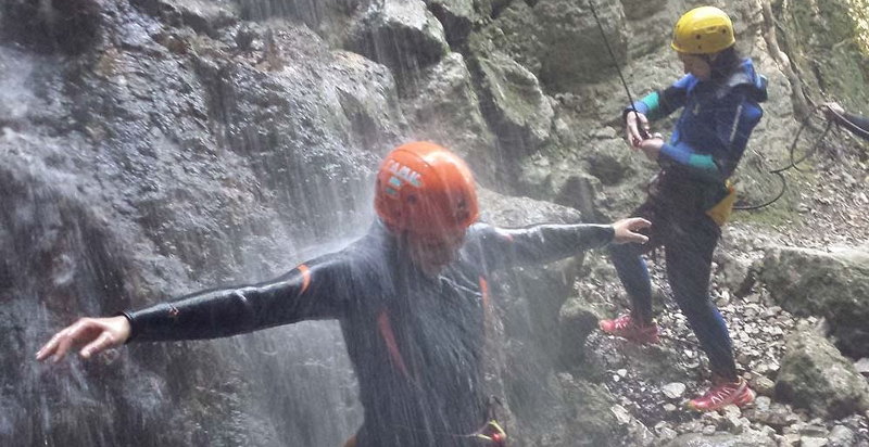 Canyoning sicuro in Umbria Forra di Rocca Gelli