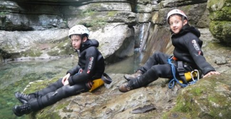 Discesa canyoning in Trentino per bambini