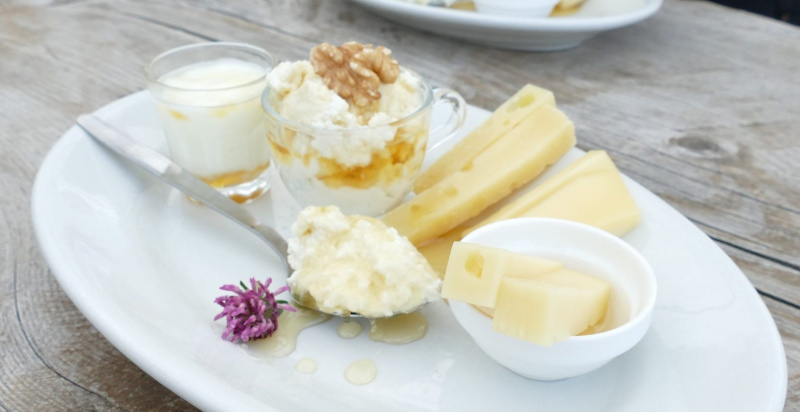 Prodotti caseari a Malga Glazzat Pontebba