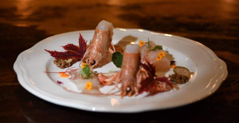 Antipasto di pesce su Galeone Veneziano a Venezia