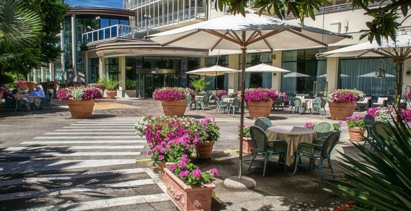 Giardino dell'Hotel Terme Internazionale Abano Terme