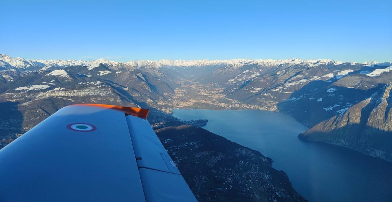 Panoramica del Lago d'Iseo dall'alto
