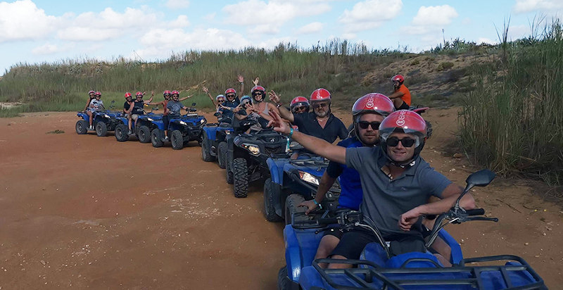 Panorama mozzafiato durante tour in quad a Tre Fontane