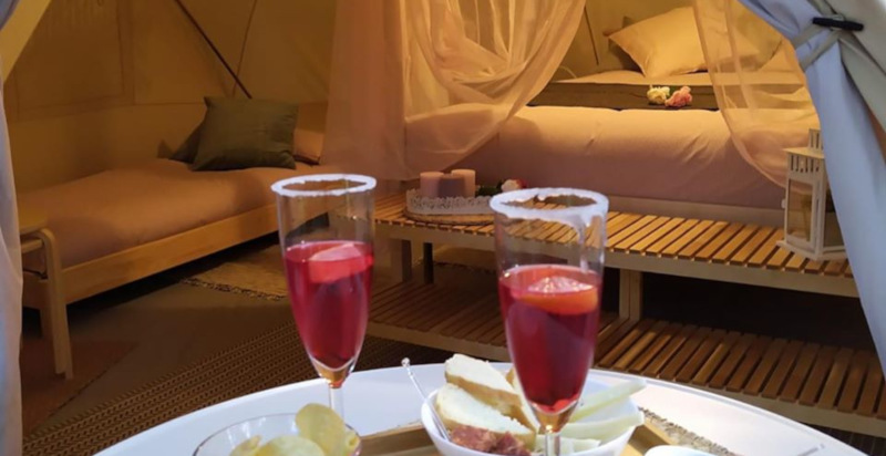 Esperienza di glamping nel Parco delle Madonie con pernottamento in tende attrezzate