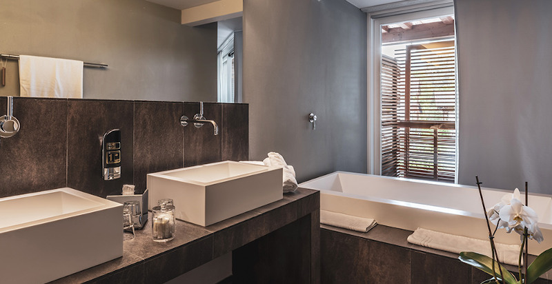 Servizi in camera dell'hotel design Dolomiti