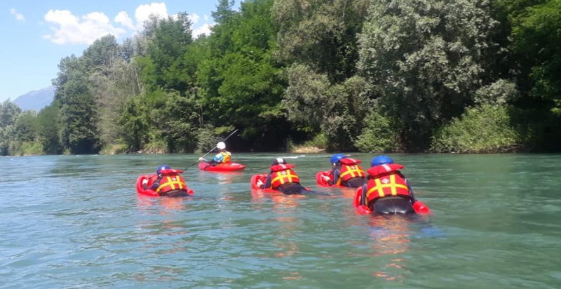 Sport fluviale hydrospeed in Valtellina