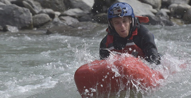 Avventura hydrospeed tra le rapide della Valtellina