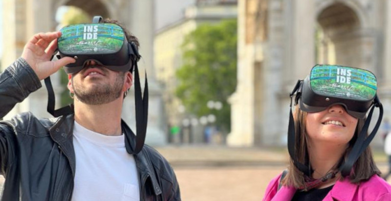 Esperienza Inside Monet in realtà virtuale nella città di Milano