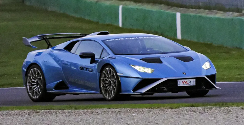 Lamborghini Huracán STO a Magione sul circuito dell'Umbria