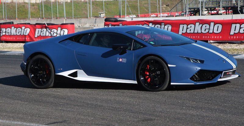 Lamborghini Huracàn in pista a Pavia