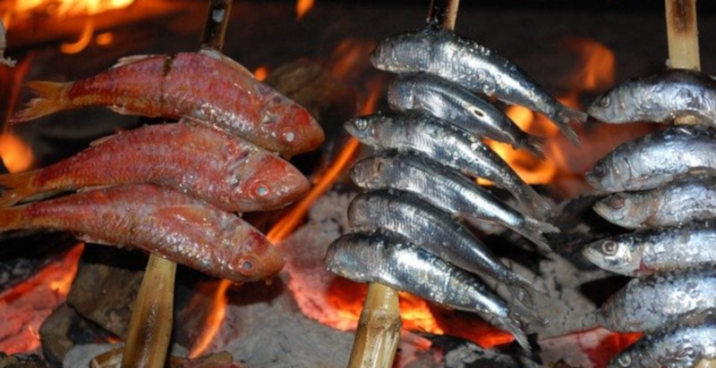 Pesce alla brace specialità di Malaga