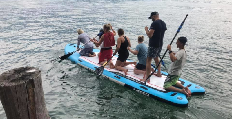 Avventura sportiva e panoramica in SUP con partenza da Porto Tignale