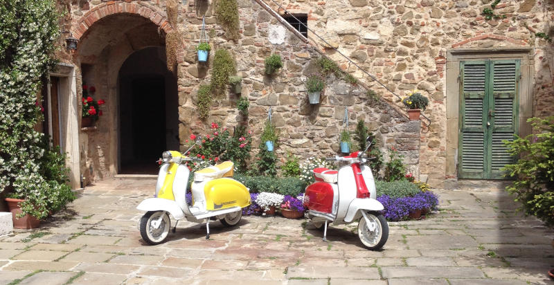 Libertà e divertimento con una Lambretta nella zona di Modena