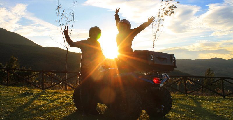 Panorama della campagna lucana durante l'escursione in quad