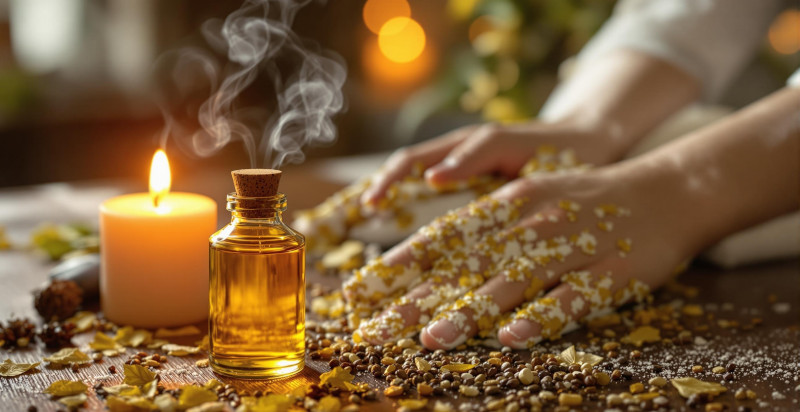 Oli essenziali naturali per massaggio aromatico e aromaterapia Milano