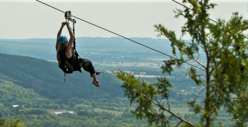 Panorama mozzafiato dalla zipline di Pacentro